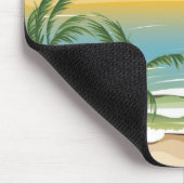 Lanzarote-Strand-Reiseplakat Mousepad (Ecke)