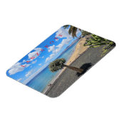 Lanzarote Strand- und Wolkenansicht Magnet (Linke Seite)