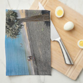 Lanzarote Strandblick Teetuch Geschirrtuch (Viertel Falte)