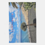 Lanzarote Strandblick Teetuch Geschirrtuch (Vertikal)