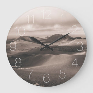 Lanzarote Vulkan Große Wanduhr