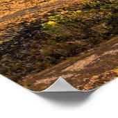 Lanzarote Vulkanischer Weinberg und Caldera bei So Poster (Ecke)