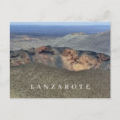Lanzarote Vulkankankrater Aussicht Postkarte (Vorderseite)