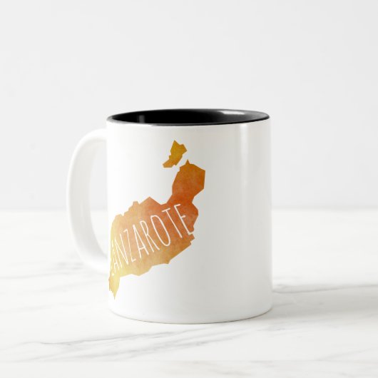 Lanzarote Zweifarbige Tasse (Vorderseite Links)