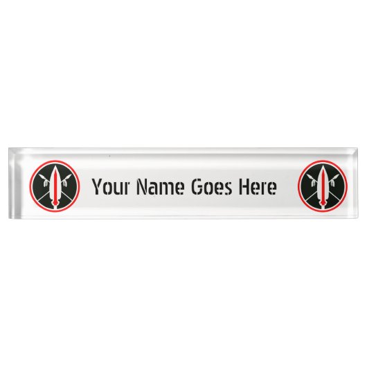 LANZEN-RAKETEN-Namensschild Namensplakette (Vorderseite)