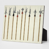 Lanzen, Speere, Halbeds und Partisanen, Teller für Fotoplatte (Seite)