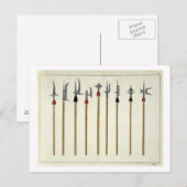 Lanzen, Speere, Halbeds und Partisanen, Teller für Postkarte (Vorne/Hinten)