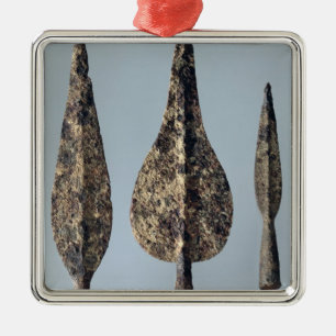 Lanzen-und Speer-Köpfe, 475-300 BC Silbernes Ornament