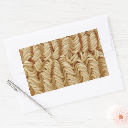 Lanzennudeln Rechteckiger Aufkleber (Umschlag)