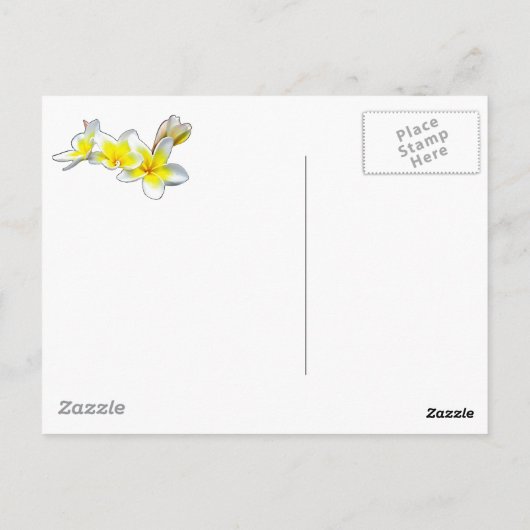 LAO BLUME DOK CHAMPA - PLUMERIA RUBRA POSTKARTE (Rückseite)