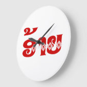 Lao Brother - ອ້ າ / Ai - Laotian / Laos Sprache Große Wanduhr (Winkel)