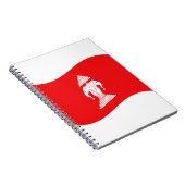 Lao Erawan Three Headed Elephant Flag Wave Notizblock (Rechte Seite)