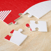 Lao Erawan Three Headed Elephant Flag Wave Puzzle (Seite)