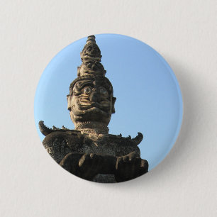 Lao Giant Guardian .. Buddha Park, Vientiane, Laos Button