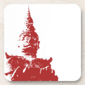 Lao Giant Guardian .. Buddha Park, Vientiane, Laos Getränkeuntersetzer (Vorderseite)