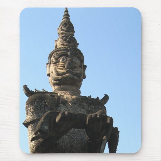 Lao Giant Guardian .. Buddha Park, Vientiane, Laos Mousepad (Vorne)