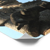 Lao Giant Guardian .. Buddha Park, Vientiane, Laos Poster (Ecke)