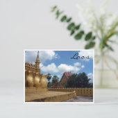lao golden stupa postkarte (Stehend Vorderseite)