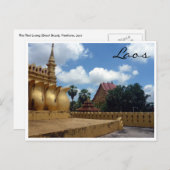 lao golden stupa postkarte (Vorne/Hinten)