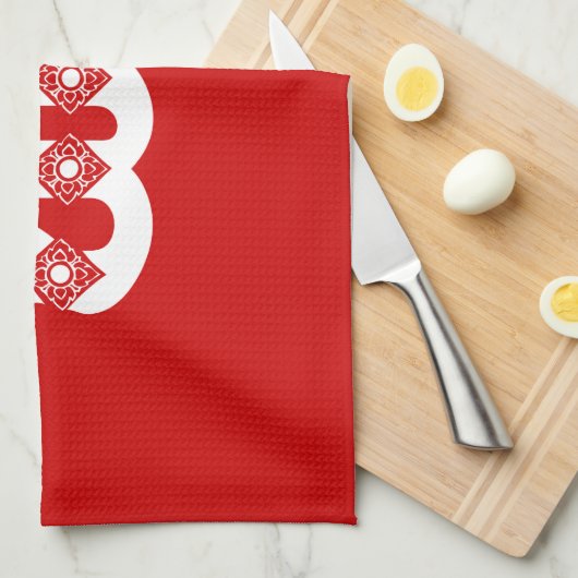 Lao Grandvater - ພໍ່ ຕູ້ / Pa Tu - Laos Geschirrtuch (Viertel Falte)