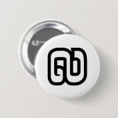 Lao / Laos Number Nine / 9 / ໙ (Kao/Gao) Laotian Button (Vorne & Hinten)