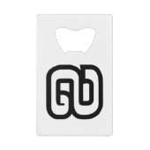 Lao / Laos Number Nine / 9 / ໙ (Kao/Gao) Laotian Geldbeutel Flaschenöffner (Vorderseite)