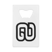 Lao / Laos Number Nine / 9 / ໙ (Kao/Gao) Laotian Geldbeutel Flaschenöffner (Rückseite)