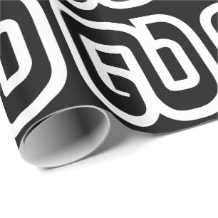 Lao / Laos Number Nine / 9 / ໙ (Kao/Gao) Laotian Geschenkpapier