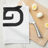 Lao / Laos Number Nine / 9 / ໙ (Kao/Gao) Laotian Geschirrtuch (Viertel Falte)