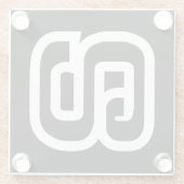 Lao / Laos Number Nine / 9 / ໙ (Kao/Gao) Laotian Glasuntersetzer (Rückseite)