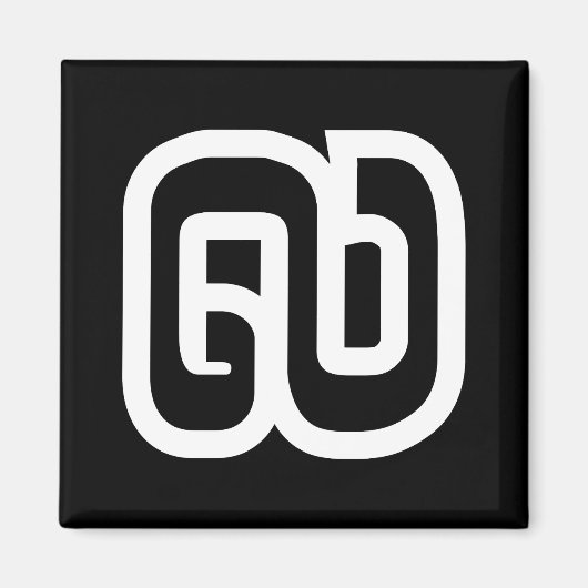 Lao / Laos Number Nine / 9 / ໙ (Kao/Gao) Laotian Magnet (Vorne)