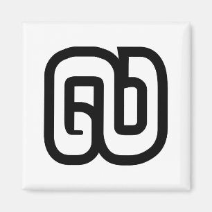 Lao / Laos Number Nine / 9 / ໙ (Kao/Gao) Laotian Magnet