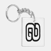 Lao / Laos Number Nine / 9 / ໙ (Kao/Gao) Laotian Schlüsselanhänger (Vorderseite links)