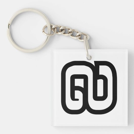 Lao / Laos Number Nine / 9 / ໙ (Kao/Gao) Laotian Schlüsselanhänger (Vorderseite)