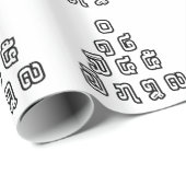 Lao / Laos Numbers Pyramid Laotian Sprachskript Geschenkpapier (Rolleneckpunkt)