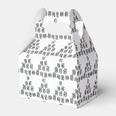 Lao / Laos Numbers Pyramid Laotian Sprachskript Geschenkschachtel (Rückseite)