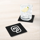 Lao / Laos Nummer 1 / 1 / ໑ (Nung/Nueng) Laotian Rechteckiger Pappuntersetzer (Vor Ort)