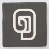 Lao / Laos Nummer 1 / 1 / ໑ (Nung/Nueng) Laotian Steinuntersetzer (Vorderseite)