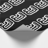 Lao / Laos Nummer drei / 3 / ໓ (Sam) Laotian Geschenkpapier (Ecke)