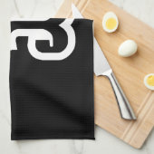 Lao / Laos Nummer drei / 3 / ໓ (Sam) Laotian Geschirrtuch (Viertel Falte)