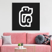 Lao / Laos Nummer fünf / 5 / ໕ (Haa/ha) Laotisch Leinwanddruck (Insitu (Wohnzimmer))