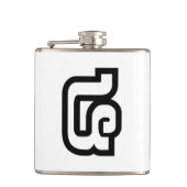 Lao / Laos Nummer Vier / 4 / ໔ (siehe/Si) Laotian Flachmann (Vorderseite)