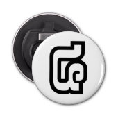 Lao / Laos Nummer Vier / 4 / ໔ (siehe/Si) Laotian Flaschenöffner (Vorderseite)