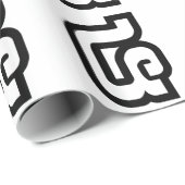 Lao / Laos Nummer Vier / 4 / ໔ (siehe/Si) Laotian Geschenkpapier (Rolleneckpunkt)