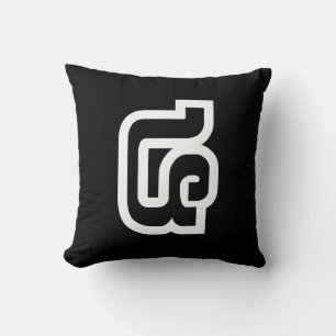 Lao / Laos Nummer Vier / 4 / ໔ (siehe/Si) Laotian Kissen