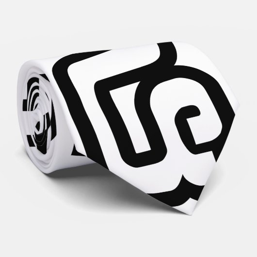 Lao / Laos Nummer Vier / 4 / ໔ (siehe/Si) Laotian Krawatte (Gerollt)