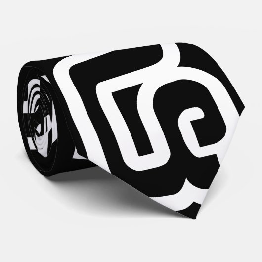 Lao / Laos Nummer Vier / 4 / ໔ (siehe/Si) Laotian Krawatte (Gerollt)