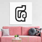 Lao / Laos Nummer Vier / 4 / ໔ (siehe/Si) Laotian Leinwanddruck (Insitu (Wohnzimmer))