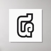 Lao / Laos Nummer Vier / 4 / ໔ (siehe/Si) Laotian Leinwanddruck (Vorderseite)