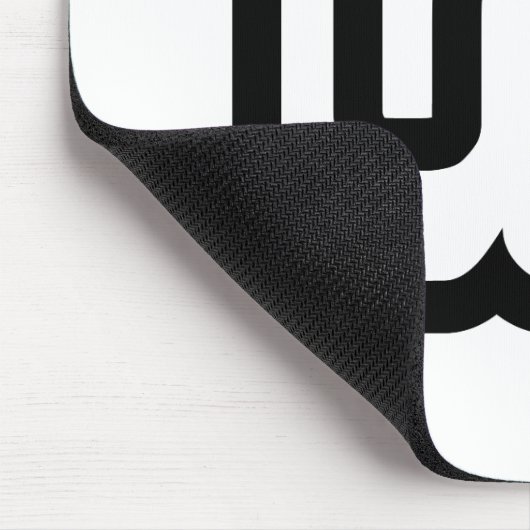 Lao / Laos Nummer Vier / 4 / ໔ (siehe/Si) Laotian Mousepad (Ecke)